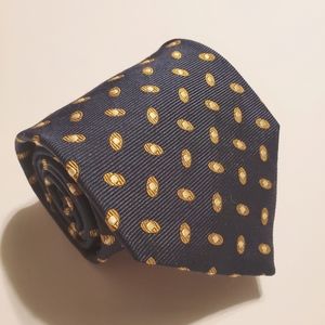 Brooks Brothers Makers Blue Geometric Silk Tie